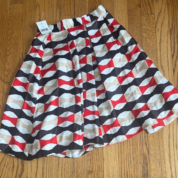 kate spade Dresses & Skirts - Kate Spade A-Line Skirt - Red, Black, Cream